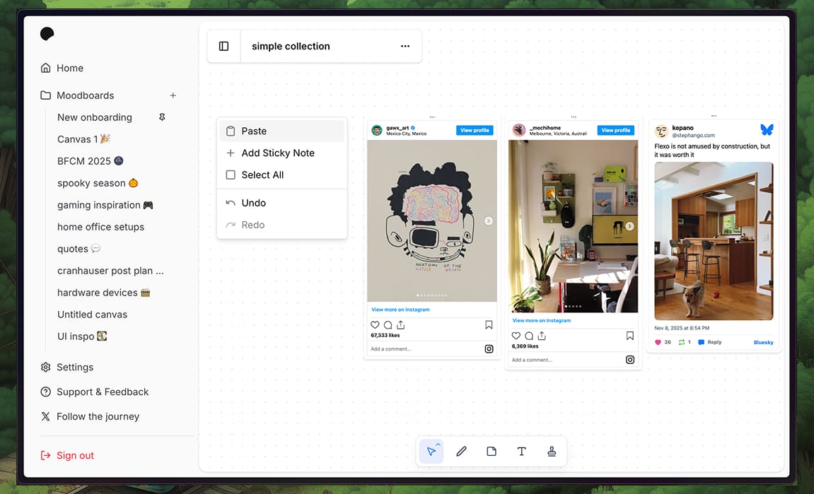 Image of Antivault's collect feature