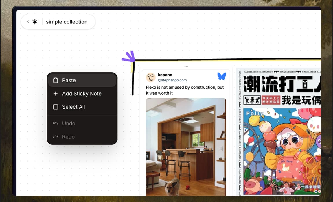 Image of Antivault's collect feature